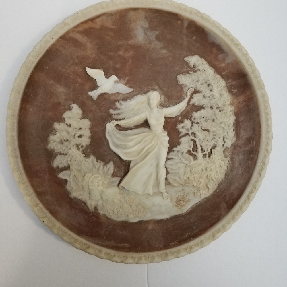 1979 "To A Skylark" Vintage Plate Decor by Gayle Bright Appleby,  Collectible
